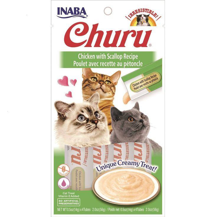 INABA Churu Tuna with Chicken Recipe Lickable Creamy Purée Cat Treats 48 Tubes