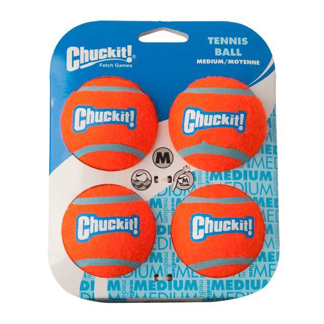 Chuckit Chuckit Fetching Tennis Balls Assorted Colors 4 Count