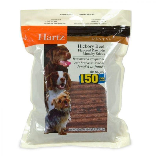 Hartz Rawhide Hickory Munchy Sticks - Hickory Beef Flavored
