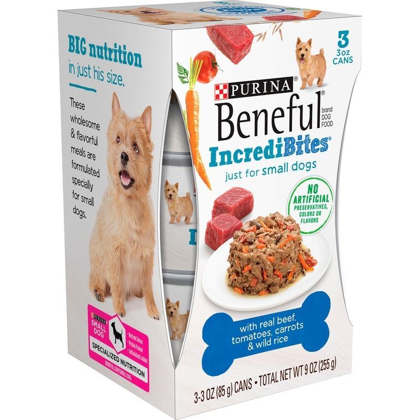 Beneful IncrediBites, Real Beef, Tomatoes, Carrots & Wild Rice - pack of 6