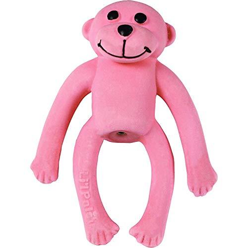 Coastal Pet Products Li\'l Pals Latex Monkey Dog Toy Pink, 4-Inch Long - (1-Unit)