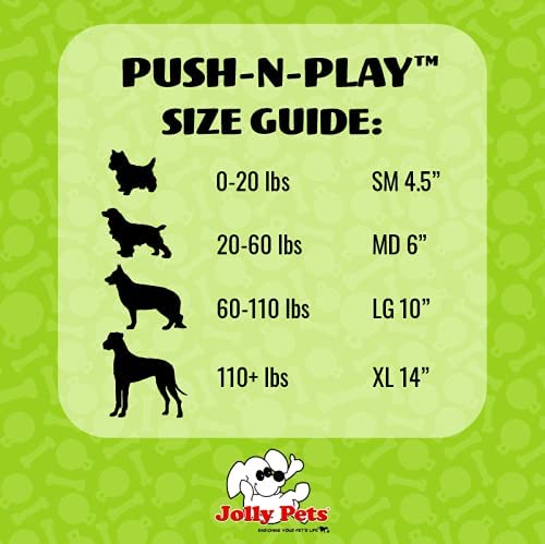 Jolly Pets Push-n-Play Ball Dog Toy