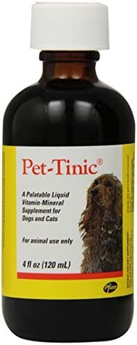 Pfizer Animal Pet-Tinic Vitamin-Mineral Supplement for Dogs and Cats, 4-Ounce by Pfizer Animal