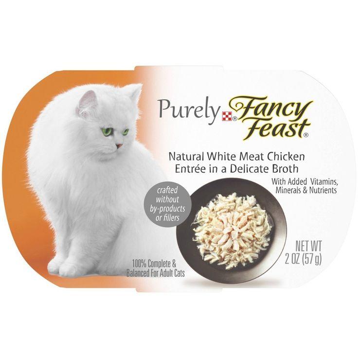 Fancy Feast Purely Complete Cat Food 3 Flavor Variety 6 Can Bundle: (2) White Meat Chicken, (2) White Meat Chicken & Flaked Tuna, and (2) Flaked Skipjack Tuna, 2 Oz. Ea. (6 Cans Total)