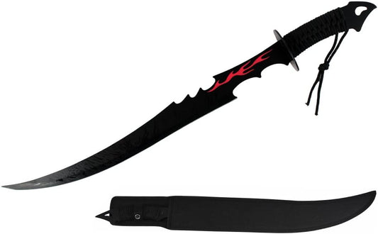 BladesUSA HK-1482 Series Red Flame Samurai Fantasy Sword