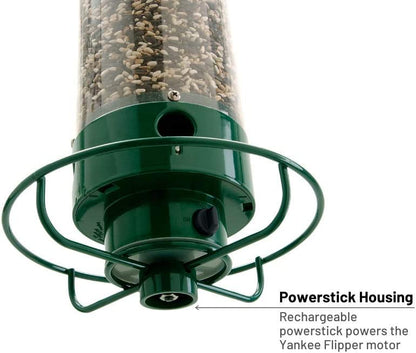 Droll Yankees Replacement Power Stick for Yankee Flipper Bird Feeder Motor, Feeder Part with Rechargeable Batteries, PWRSTK