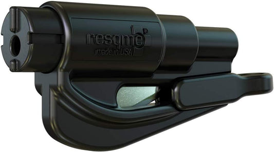 RESQME The Original Keychain Car Escape Tool, Made in USA (Black), Single Pack (01.100.01)