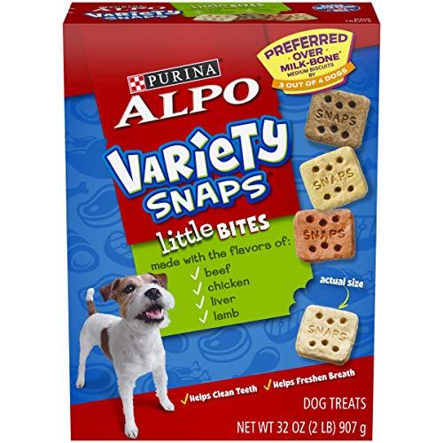Dog Treats, Variety Snaps Little Bites Beef, Chicken, Liver, Lamb - (4)