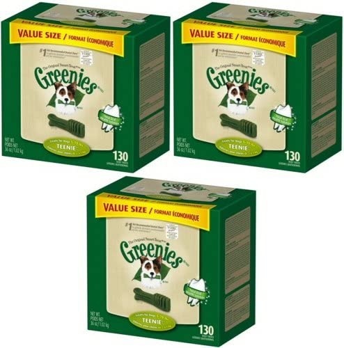 Greenies 390 Count 108-Ounce Dental Chews, Teenie