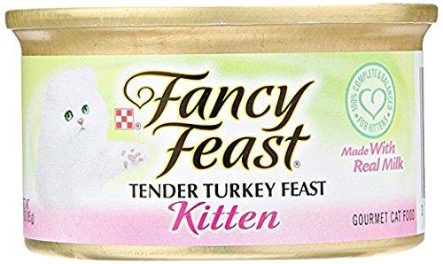 Fancy Feast Tender Turkey Feast Kitten Made With Real Milk 12-Cans