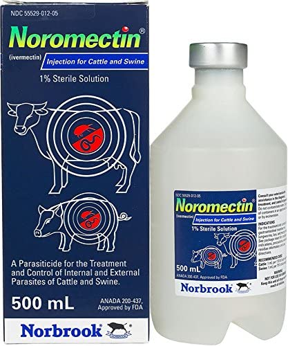 Norbrook 2251053C Ivermectin-Noromectin Injection 1-Percent-500 cc