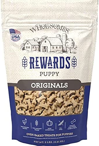 Sportmix Wholesomes Rewards Classic Original Biscuits, Chicken, Puppy-2Lb. Bag, 2100362