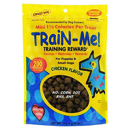 Crazy Dog Train-Me! Training Reward Dog Treats - Chicken, 4 oz.