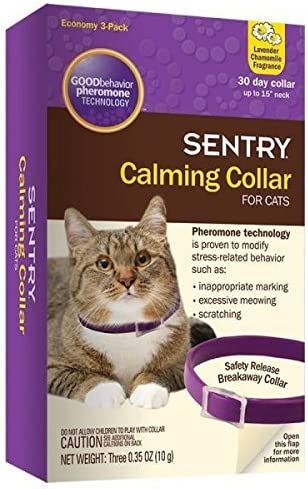 SENTRY Calming Collar CAT Good Behavior Pheromone 3 Pack