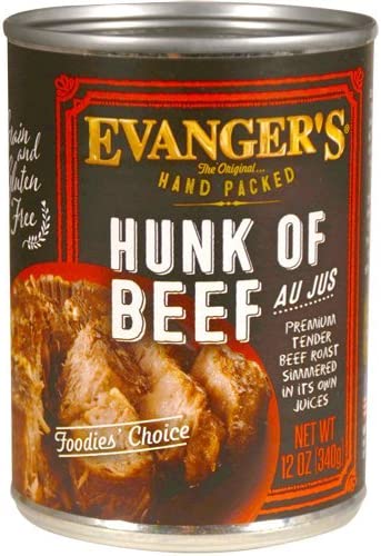 Evanger'S Super Premium For Dogs Hunk Of Beef, 12 Pack