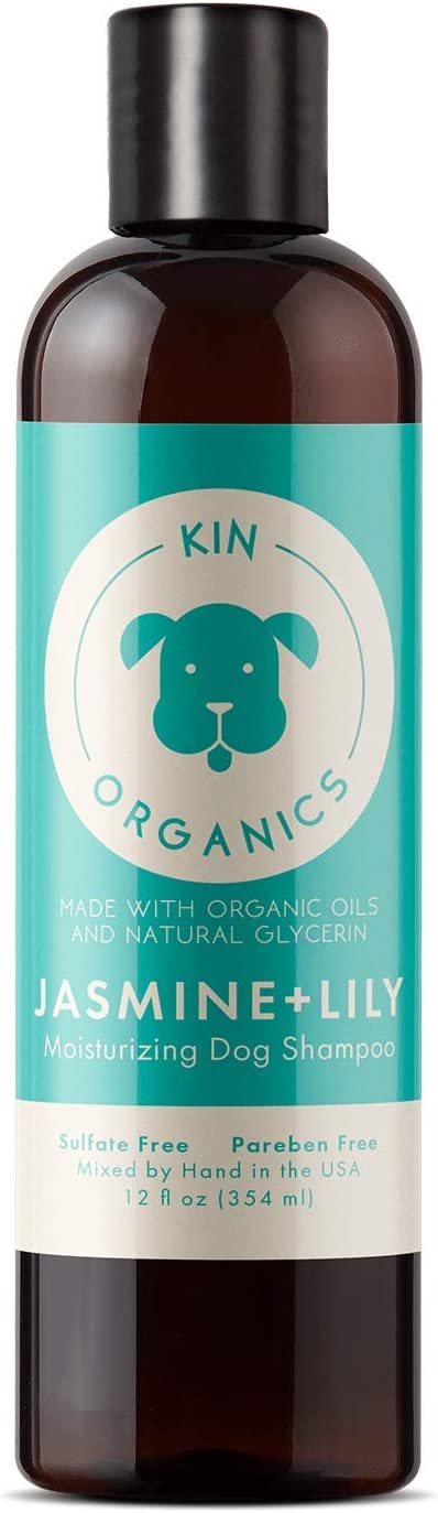 kin+kind kin organics Jasmine+Lily Organic Dog Shampoo, 12 oz