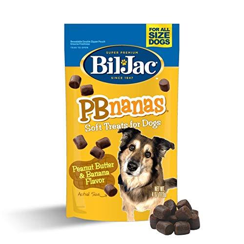 Bil-Jac PB Nanas Dog Treats - Peanut Butter and Banana Flavor - 4 oz Bags