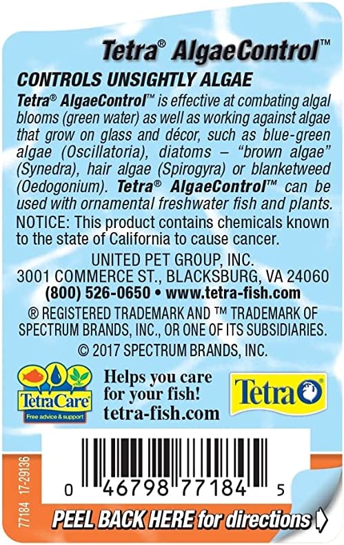Tetra Algae Control 3.38 Ounces, Broad Spectrum aquarium Algae Control (77184)