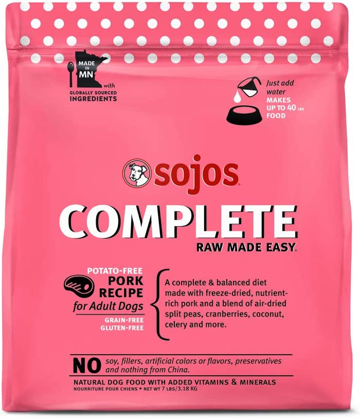 SOJOS Complete Beef Recipe Adult Grain-Free Freeze-Dried Raw Dog Food