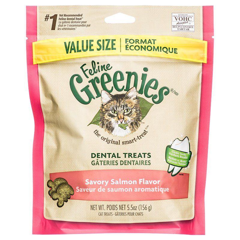 Greenies Feline Dental Treats - Savory Salmon Flavor