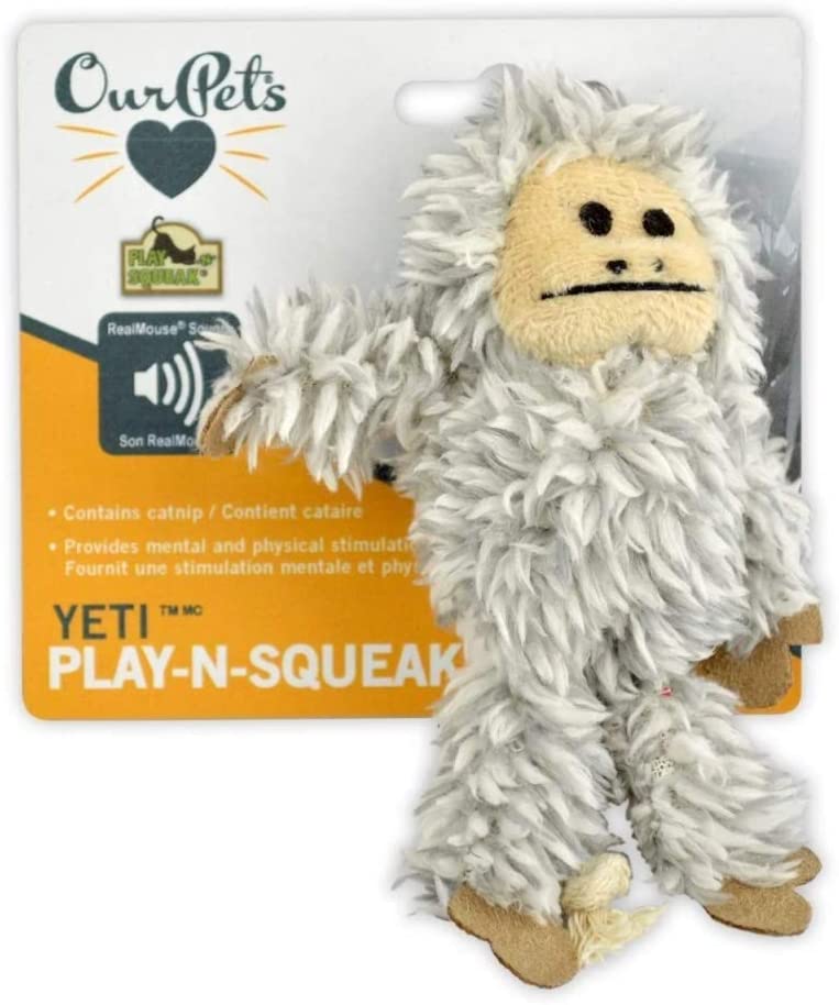 Our Pets Yeti Play-n-Squeak Cat Toy