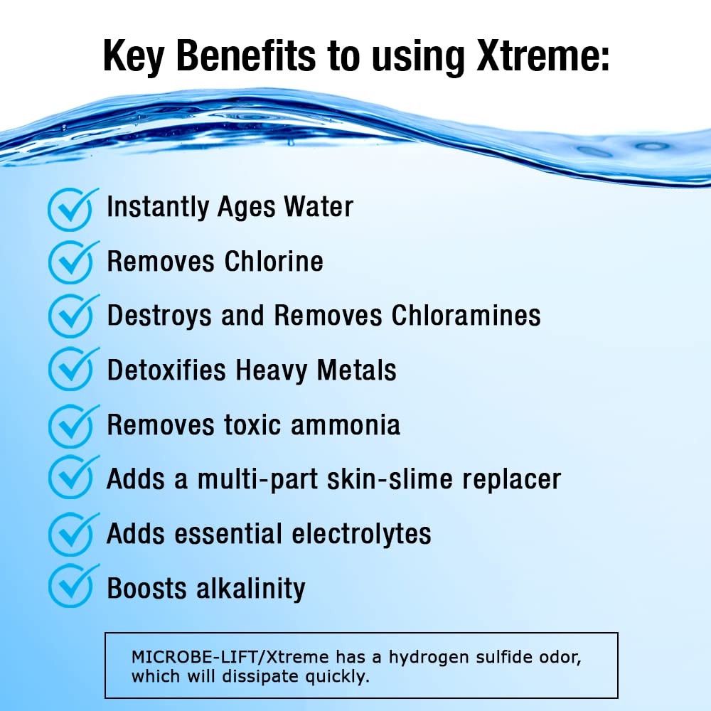 MICROBE-LIFT Xtreme Water Conditioner Treatment for Aquariums and Fish Tanks