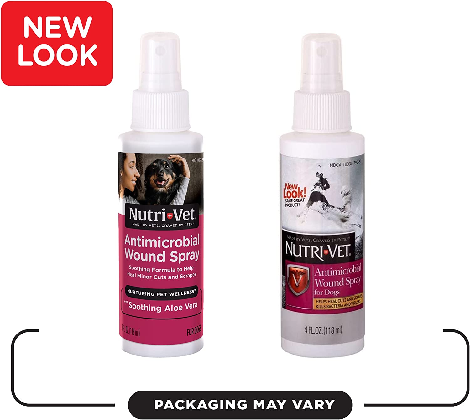 Nutri-Vet Dog Antibacterial Wound Spray | Antiseptic for Dogs | 4 Ounces