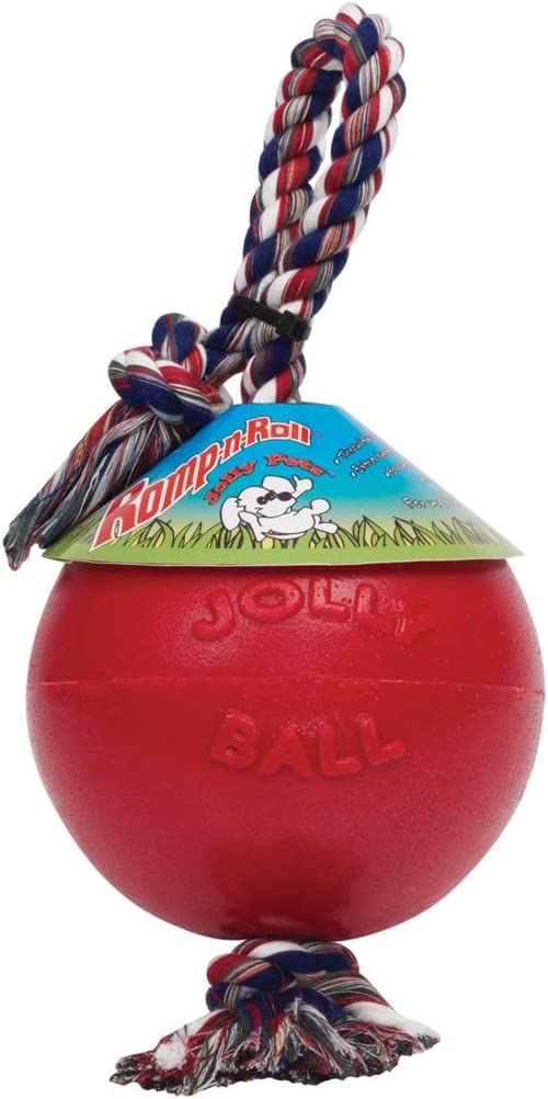 Romp-N-Roll Ball Size: 14" H x 6" W x 6" D, Color: Red