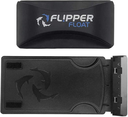FL!PPER Flipper Cleaner Float - 2-in-1 Floating Magnetic Aquarium Glass Cleaner - Fish Tank Cleaner - Scrubber & Scraper Aquarium Cleaning Tools – Floating Fish Tank Cleaner, Standard