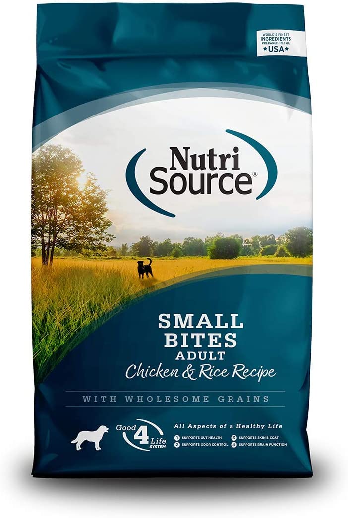 NutriSource Adult Chicken & Rice Small Bites Dog Food 5lb