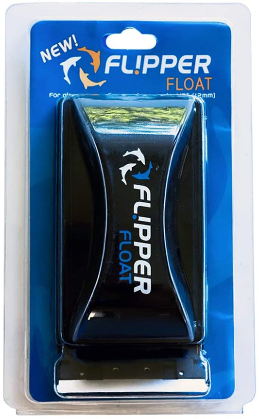FL!PPER Flipper Cleaner Float - 2-in-1 Floating Magnetic Aquarium Glass Cleaner - Fish Tank Cleaner - Scrubber & Scraper Aquarium Cleaning Tools – Floating Fish Tank Cleaner, Standard
