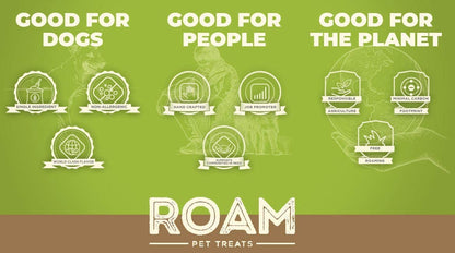 ROAM Pet Treats Boss-trich Bone Pack of 2 for Medium and Large Dogs – Long Lasting Ostrich Dog Bones