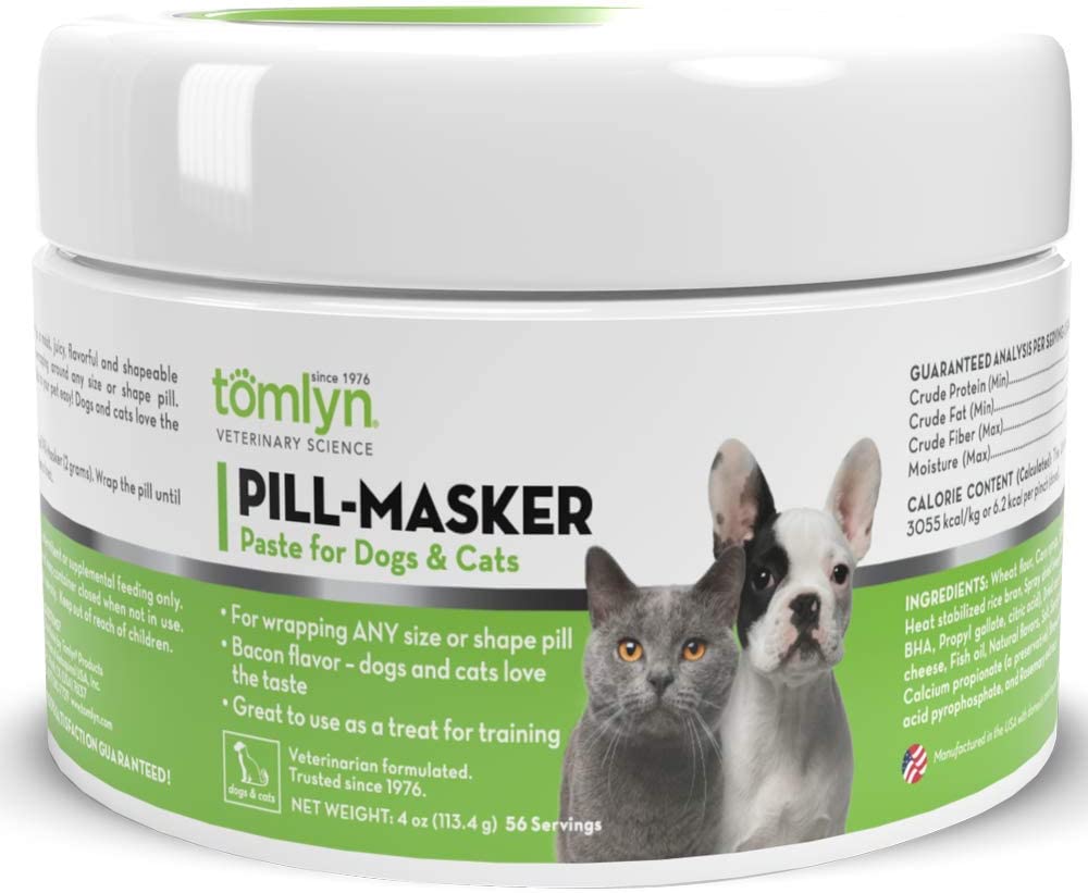 TOMLYN Pill-Masker Original Bacon-Flavored Paste for Dogs & Cats, 4oz
