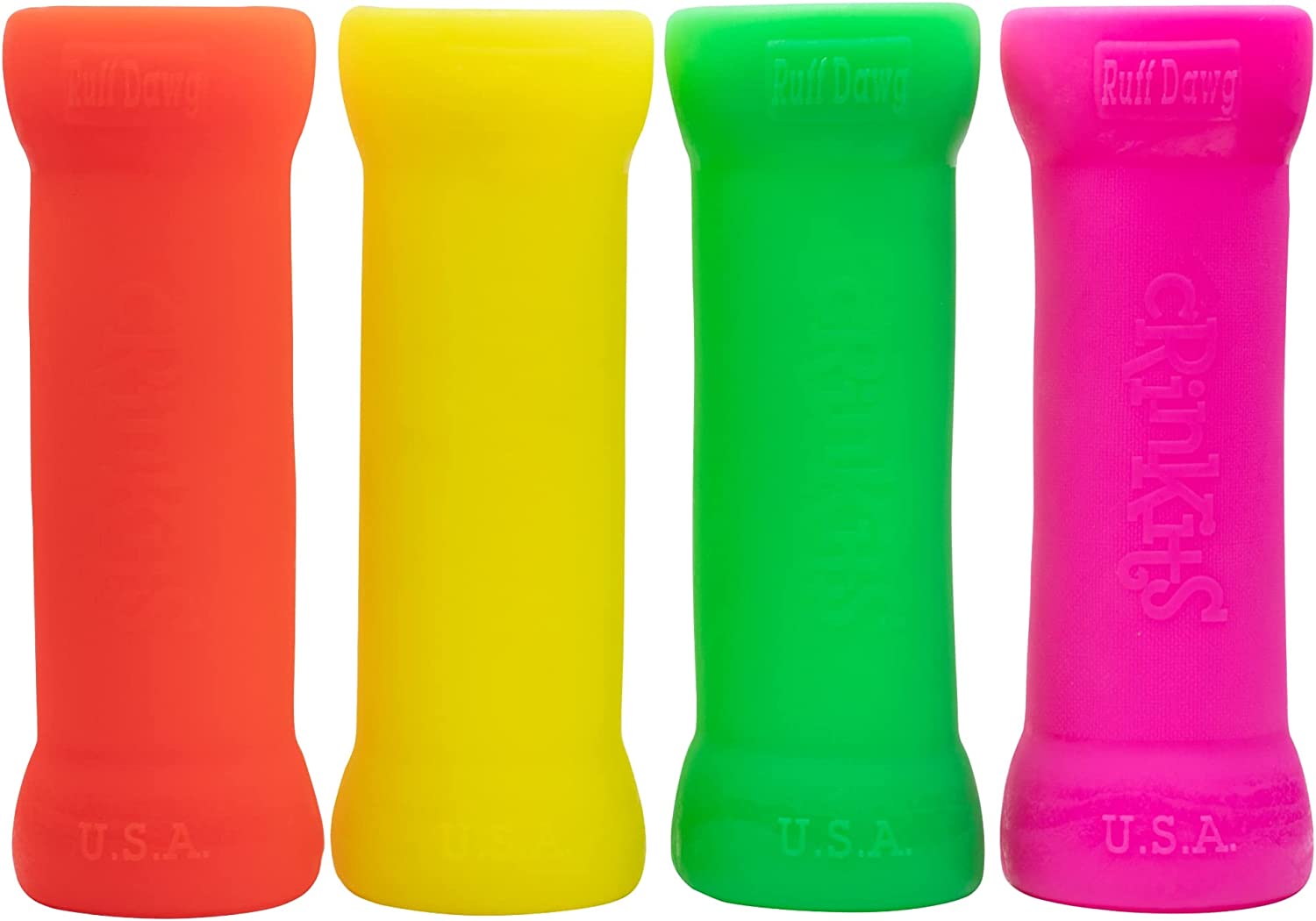 Ruff Dawg Crinkit XL - Throw and Retrieve Water Bottle Dog Toy, Solid Rubber, Includes Water Bottle, Floats, Recyclable, Made in The USA, 9.5in, Dogs Over 40 lbs