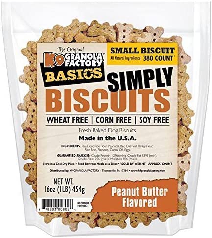 K9 Granola Factory Simply Biscuits With Peanut Butter, Small