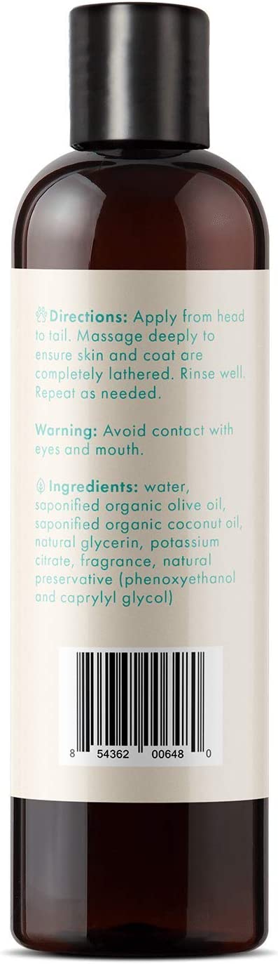 kin+kind kin organics Jasmine+Lily Organic Dog Shampoo, 12 oz