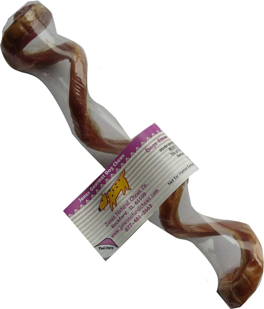 Jones Natural Chews Curly Q Bully Stick 6-8 in Natural Beef Treat