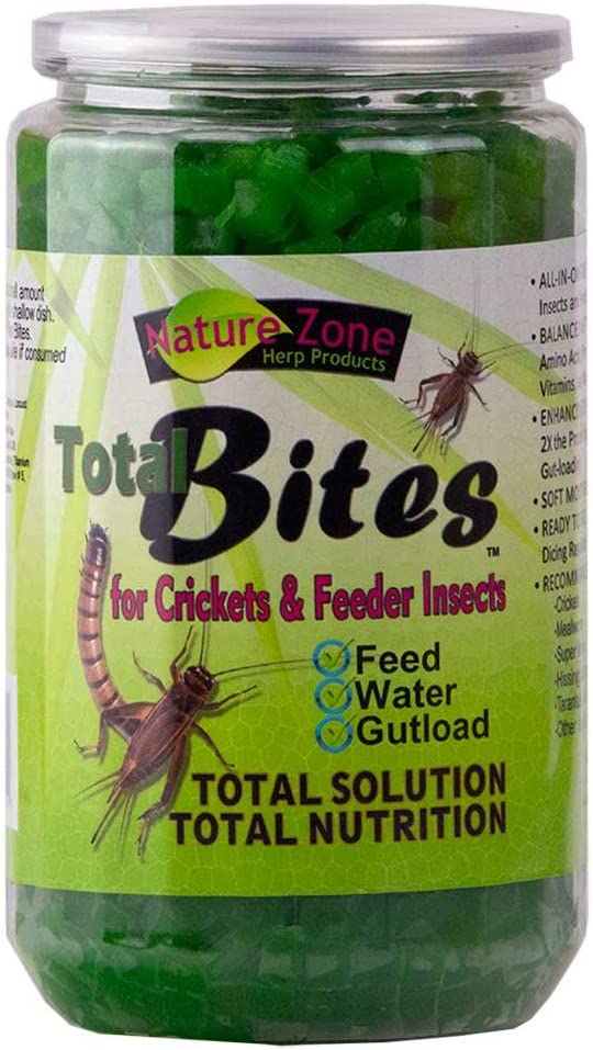 Nature Zone Total Bites for Crickets & Feeder Insects, Soft Moist Food, 24-Ounce