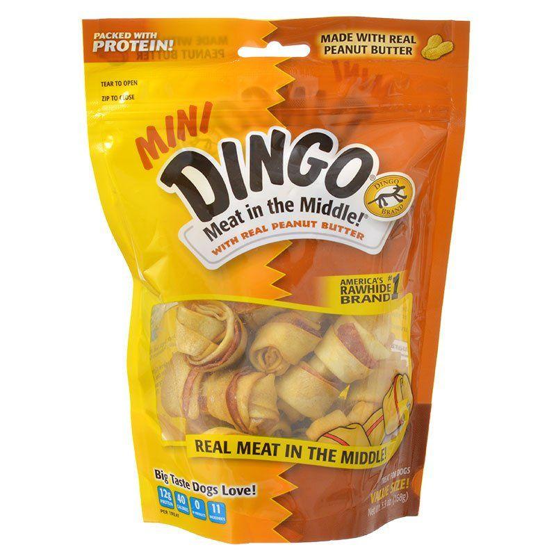 Dingo Meat in the Middle Dog Chews - Peanut Butter