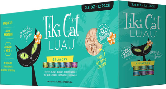 Tiki Cat Luau Wet Food with Poultry or Fish in Consomme for Adult Cats & Kittens, Grain and Potato Free