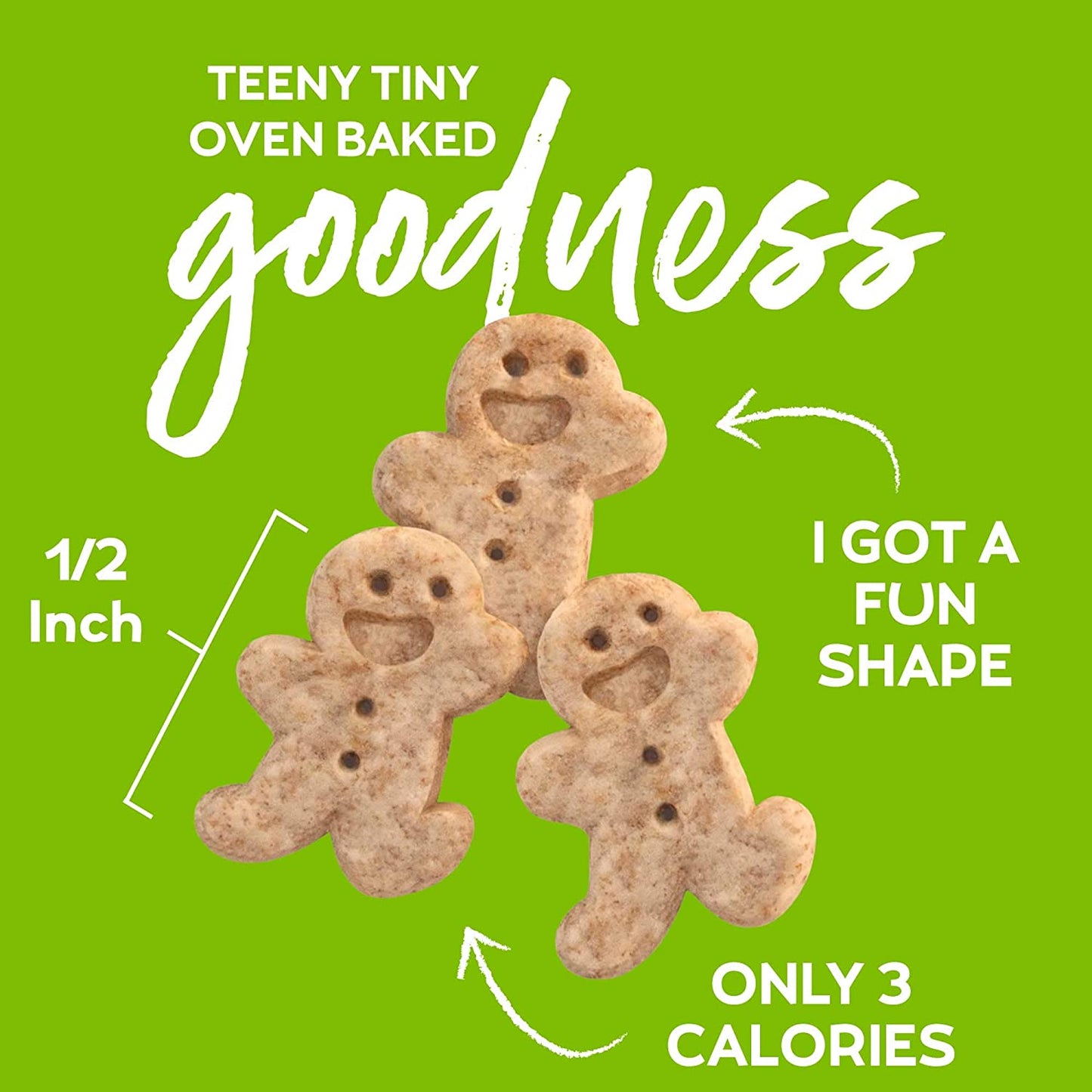 Buddy Biscuits Oven Baked Teeny Treats, Whole Grain Treats for Small or Toy Breed Dogs, Roasted Chicken - 8 oz. Pack of 6