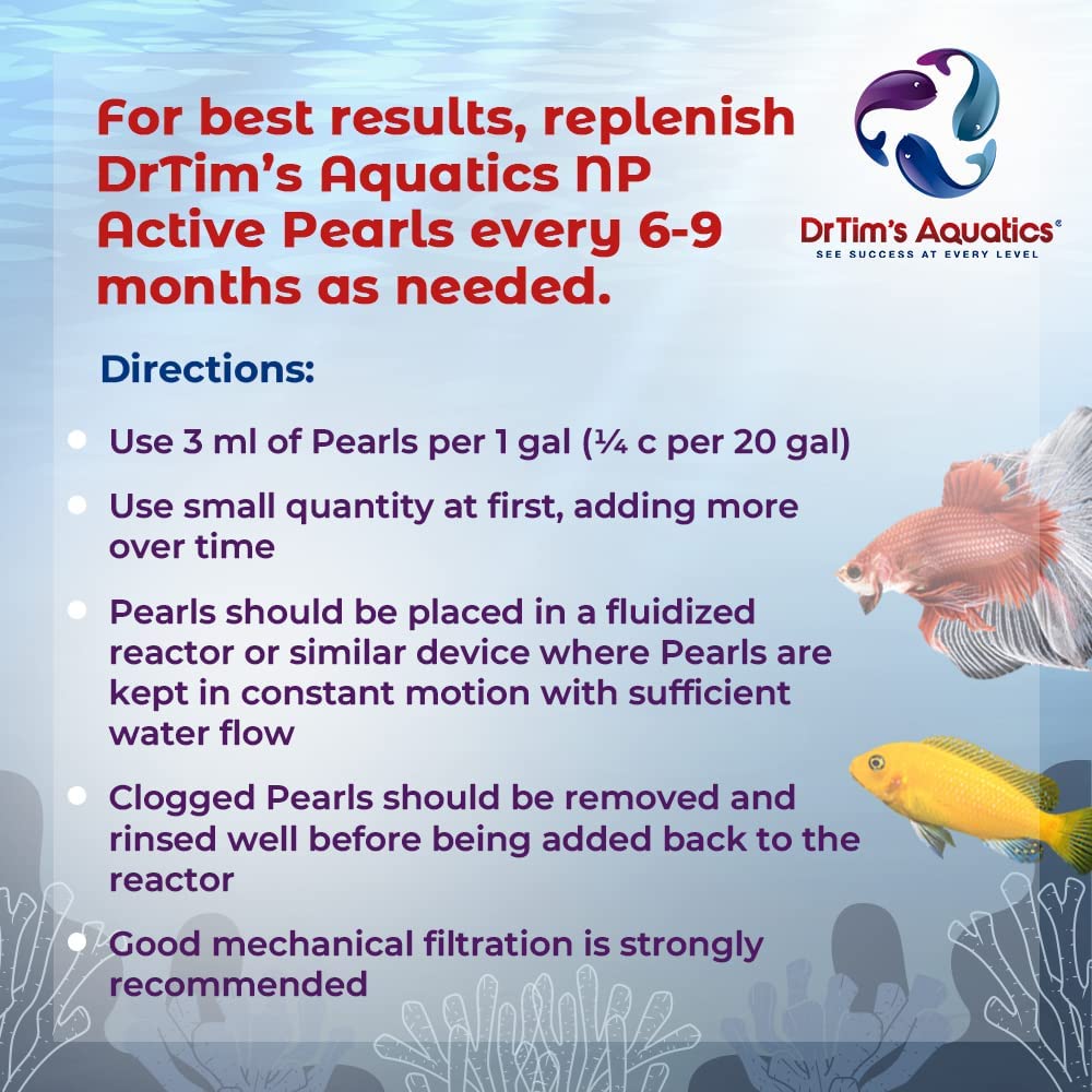 DrTim's Aquatics NP-Active Pearls (150 gal) 450 ml