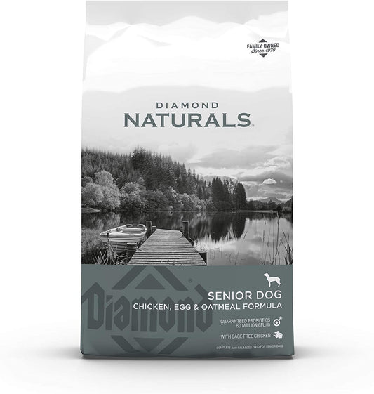 Diamond Naturals Dry Senior Dog Food Formula with Protein, Probiotics, Superfoods, and Antioxidants