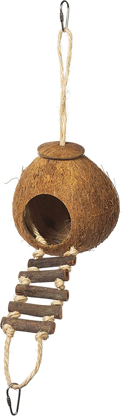 Prevue Hendryx. 62801 Naturals Coco Hideaway with Ladder Bird Toy