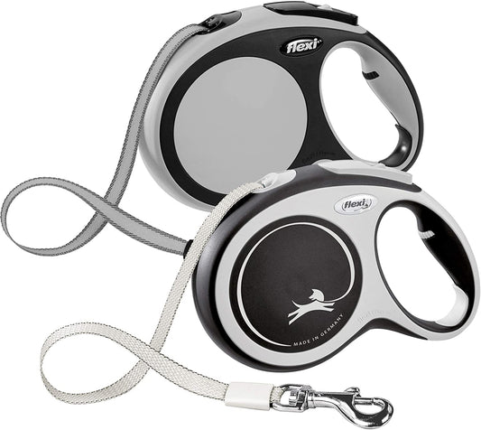 Flexi Comfort Retractable Dog Leash in Grey, 26'