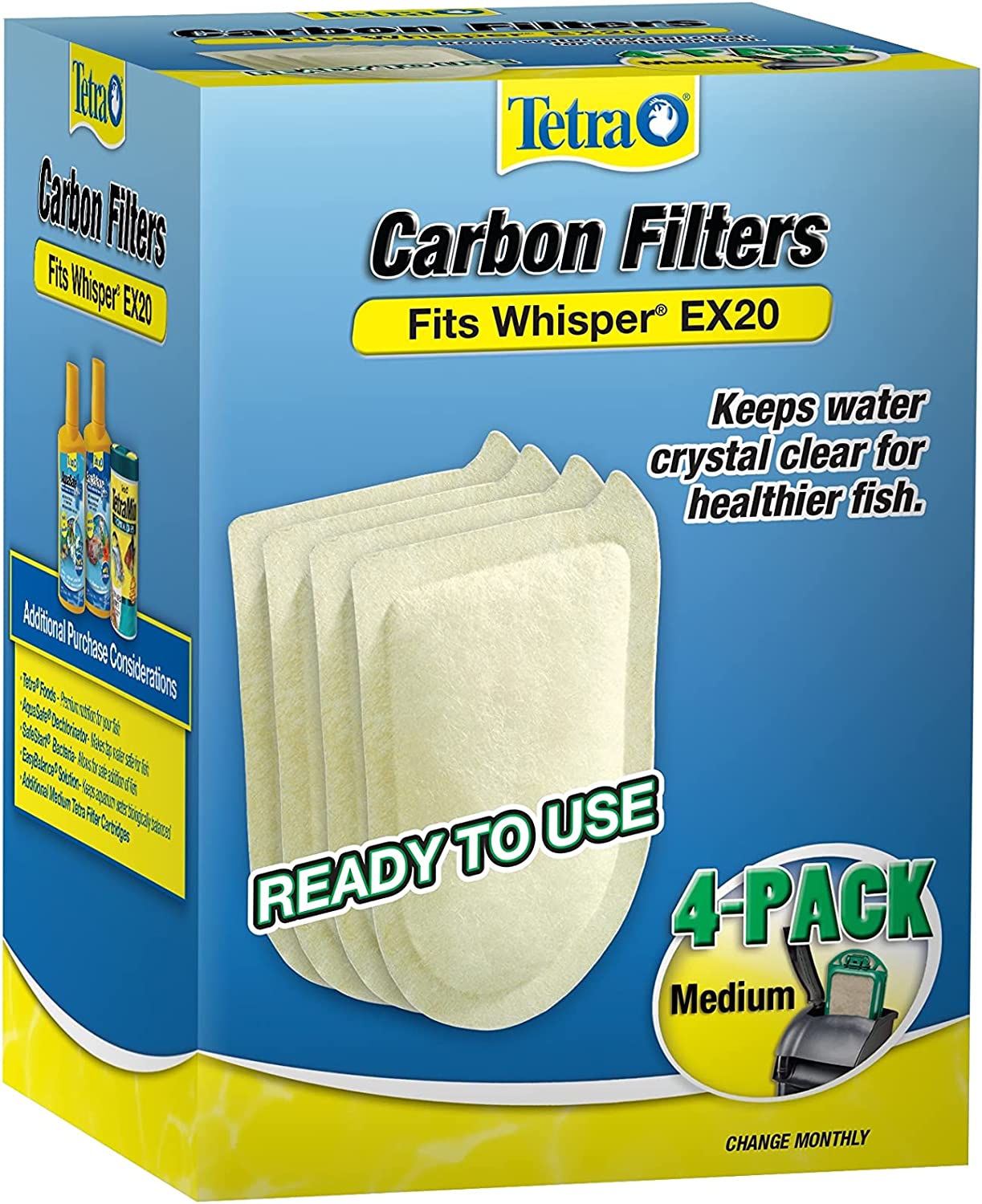 Tetra Carbon Filters, for Aquariums, Fits Whisper EX Filters