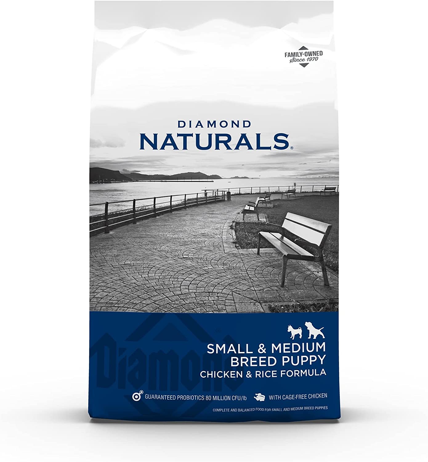 Diamond Naturals Real Meat Premium Small and Medium Breed Formulas Dry Dog Food Protein, Probiotics and Antioxidants