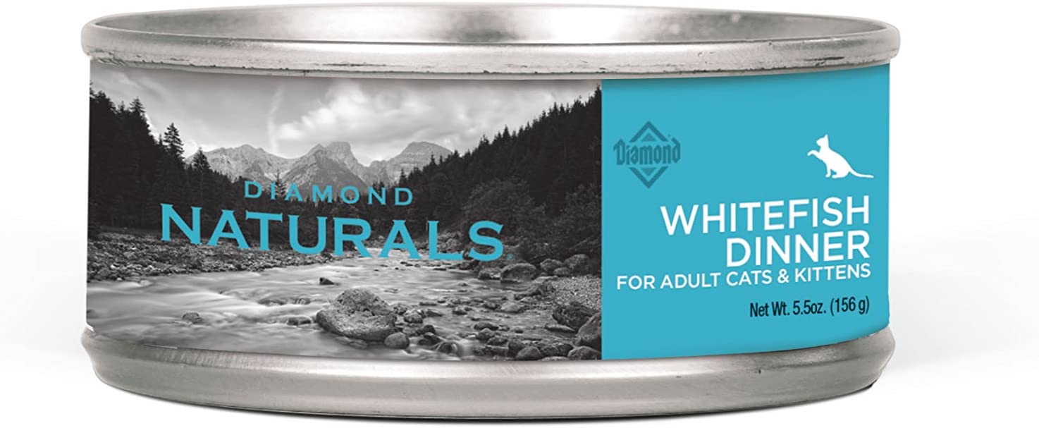 DIAMOND NATURALS Real Meat Recipes Premium Canned Wet Pate Chicken, Whitefish or Hairball Formula Cat Food with Protein and Nutrients for Supporting Overall Health in Cats and/or Kittens