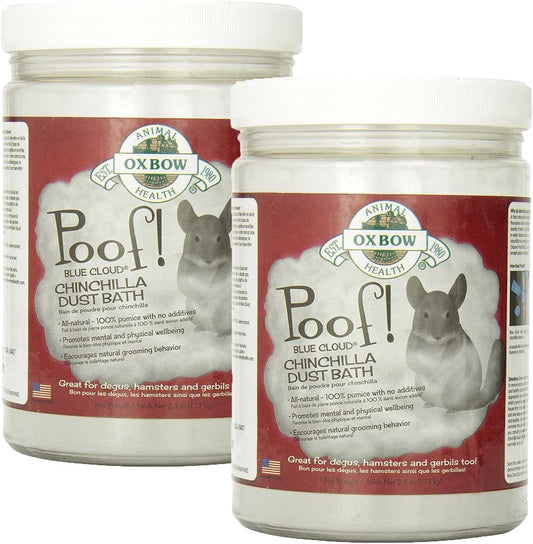 Oxbow POOF! Chinchilla Dust, pack of 2