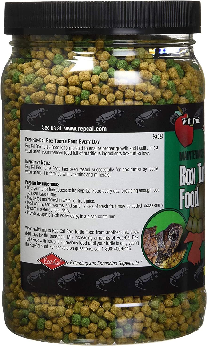 Rep-Cal Maintenance Formula Box Turtle Food Fruit(2 pck / 12 oz each